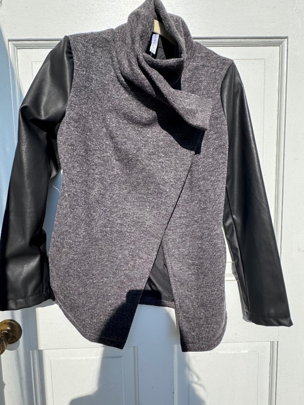 Fabletics Milano Coat Gray/Black Size Small